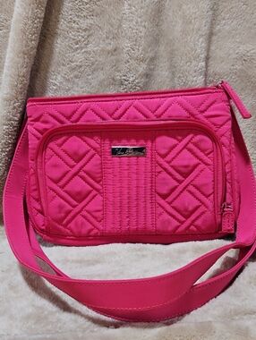 Vera Bradley Bright Pink Quilted Crossbody Bag